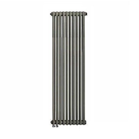 Стальной трубчатый радиатор отопления RIFAR TUBOG VENTIL 2180 10 секций ТИТАН нижнее одностороннее подключение, TUB 2180-10-DV1-TI