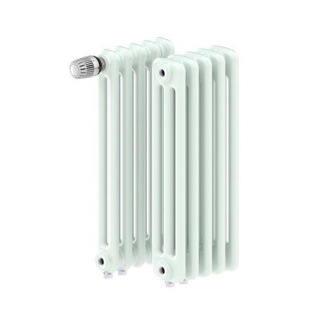 Стальной трубчатый радиатор отопления RIFAR TUBOG VENTIL 3180 10 секций БЕЛЫЙ нижнее одностороннее подключение, TUB 3180-10-DV1