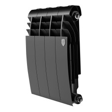 Радиатор отопления биметаллический Royal Thermo BILINER B 500 Чёрный - 4 секц., RTBB350004