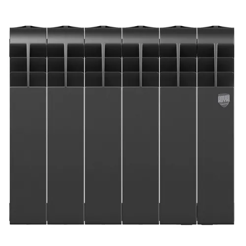 Радиатор отопления биметаллический Royal Thermo BILINER B 350 Чёрный - 6 секц., RTBB335006
