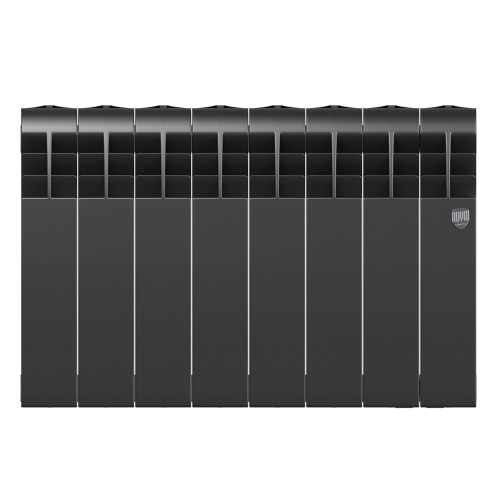 Радиатор отопления биметаллический Royal Thermo BILINER B 350 Чёрный - 8 секц., RTBB335008