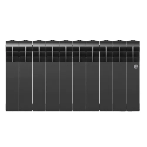 Радиатор отопления биметаллический Royal Thermo BILINER B 350 Чёрный - 10 секц., RTBB335010