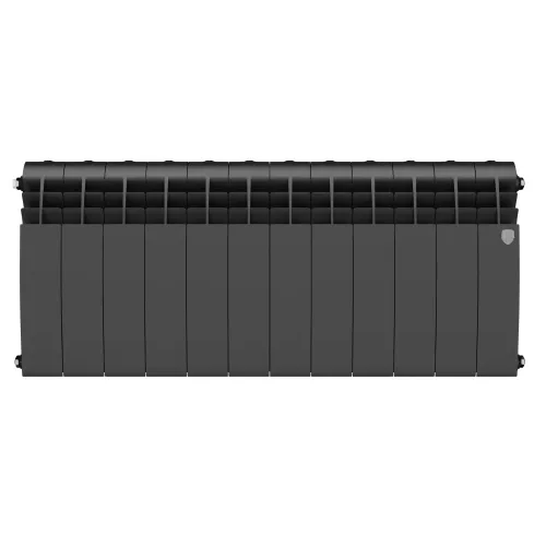 Радиатор отопления биметаллический Royal Thermo BILINER B 350 Чёрный - 12 секц., RTBB335012