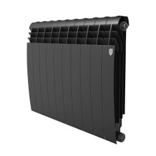 Радиатор отопления биметаллический Royal Thermo BILINER B 500 Чёрный - 10 секц., RTBB350010