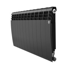 Радиатор отопления биметаллический Royal Thermo BILINER B 500 Чёрный - 12 секц., RTBB350012