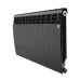 Радиатор отопления биметаллический Royal Thermo BILINER B 500 Чёрный - 12 секц., RTBB350012