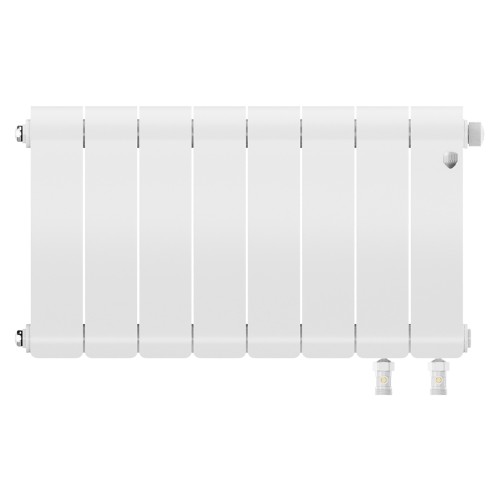Радиатор отопления биметаллический Royal Thermo Infinity 300 Bianco Traffico VR80 - 8 секц., RTIBTVR8030008