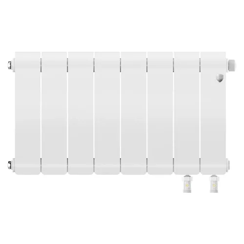 Радиатор отопления биметаллический Royal Thermo Infinity 300 Bianco Traffico VR80 - 8 секц., RTIBTVR8030008