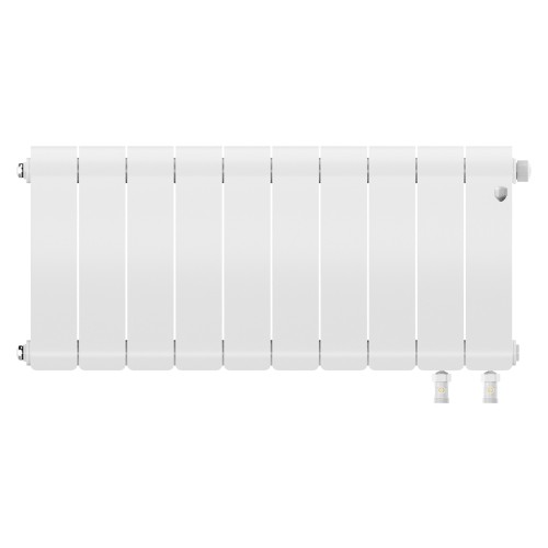 Радиатор отопления биметаллический Royal Thermo Infinity 300 Bianco Traffico VR80 - 10 секц., RTIBTVR8030010