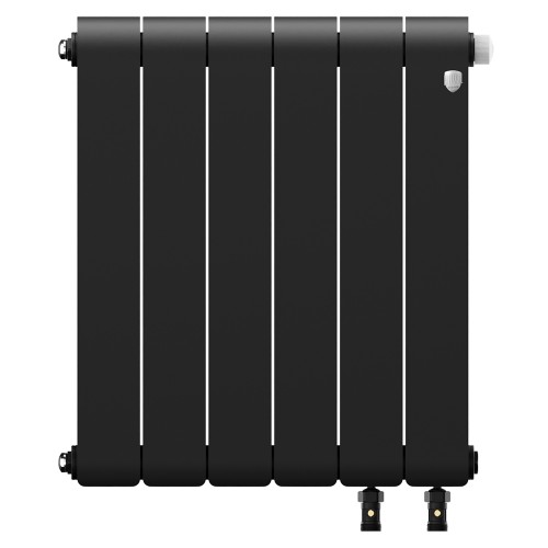 Радиатор отопления биметаллический Royal Thermo Infinity 500 Noir Sable VR80 - 6 секц., RTINNSVR805006