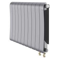 Радиатор отопления биметаллический Royal Thermo Infinity 500 Silver Satin VR80 - 10 секц., RTINSSVR8050010