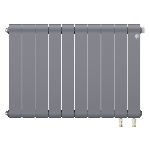 Радиатор отопления биметаллический Royal Thermo Infinity 500 Silver Satin VR80 - 10 секц., RTINSSVR8050010
