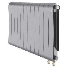 Радиатор отопления биметаллический Royal Thermo Infinity 500 Silver Satin VR80 - 12 секц., RTINSSVR8050012