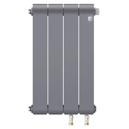 Радиатор отопления биметаллический Royal Thermo Infinity 500 Silver Satin VR80 - 4 секц., RTINSSVR805004