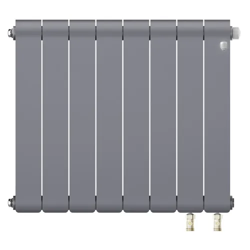 Радиатор отопления биметаллический Royal Thermo Infinity 500 Silver Satin VR80 - 8 секц., RTINSSVR805008