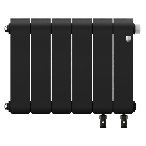 Радиатор отопления биметаллический Royal Thermo Infinity 300 Noir Sable VR80 - 6 секц., RTINSVR8030006