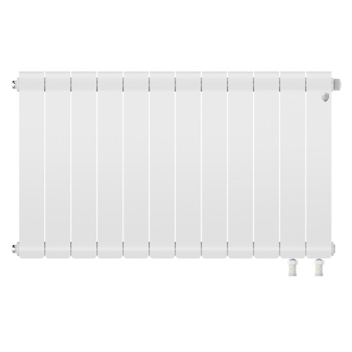 Радиатор отопления биметаллический Royal Thermo Infinity 500 Bianco Traffico VR80 - 12 секц., RTINVR8050012