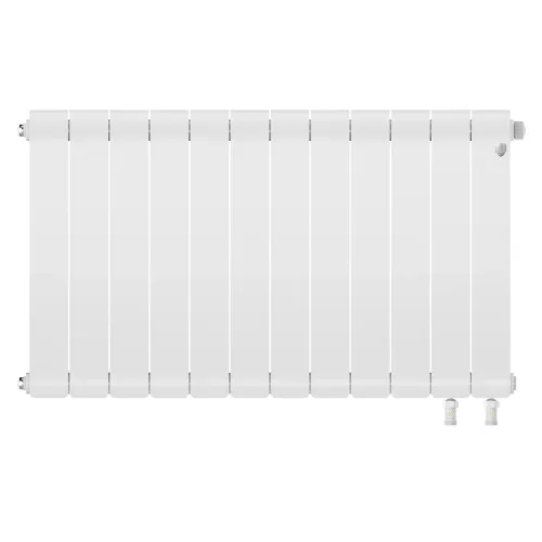 Радиатор отопления биметаллический Royal Thermo Infinity 500 Bianco Traffico VR80 - 12 секц., RTINVR8050012