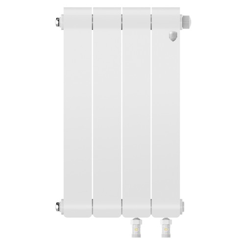 Радиатор отопления биметаллический Royal Thermo Infinity 500 Bianco Traffico VR80 - 4 секц., RTINVR805004