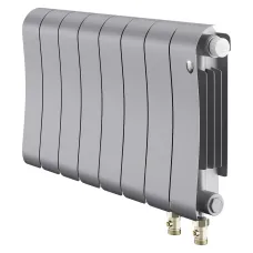 Радиатор отопления биметаллический Royal Thermo Infinity 300 Silver Satin VR80 - 8 секц., RTISSVR8030008