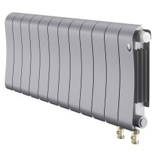 Радиатор отопления биметаллический Royal Thermo Infinity 300 Silver Satin VR80 - 12 секц., RTISSVR8030012