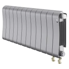 Радиатор отопления биметаллический Royal Thermo Infinity 300 Silver Satin VR80 - 12 секц., RTISSVR8030012