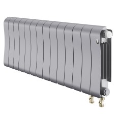 Радиатор отопления биметаллический Royal Thermo Infinity 300 Silver Satin VR80 - 14 секц., RTISSVR8030014