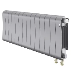 Радиатор отопления биметаллический Royal Thermo Infinity 300 Silver Satin VR80 - 14 секц., RTISSVR8030014