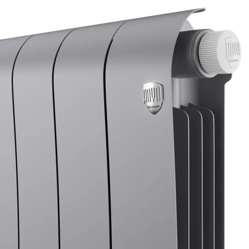 Радиатор отопления биметаллический Royal Thermo Infinity 300 Silver Satin VR80 - 14 секц., RTISSVR8030014