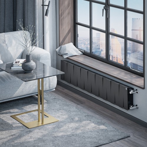 Радиатор отопления биметаллический Royal Thermo PianoForte 200 Чёрный - 18 секц., RTPB3020018