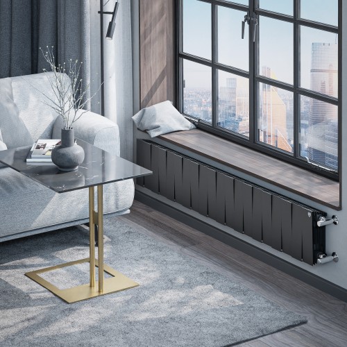 Радиатор отопления биметаллический Royal Thermo PianoForte 200 Чёрный - 20 секц., RTPB3020020