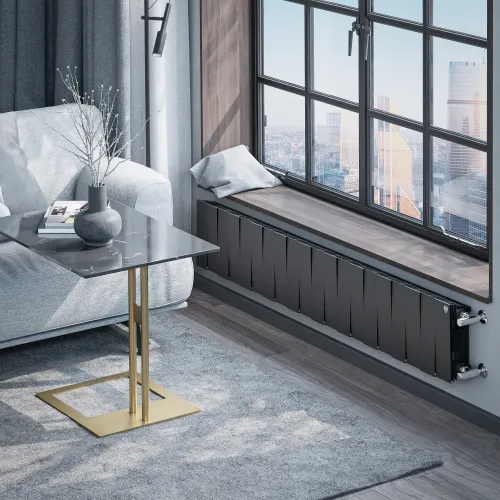 Радиатор отопления биметаллический Royal Thermo PianoForte 200 Чёрный - 20 секц., RTPB3020020