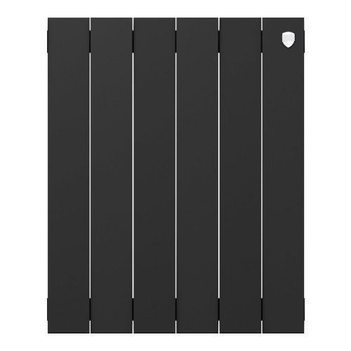Радиатор отопления биметаллический Royal Thermo PianoForte 500 Чёрный - 6 секц., RTPB3050006