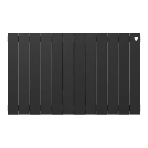 Радиатор отопления биметаллический Royal Thermo PianoForte 500 Чёрный - 12 секц., RTPB3050012