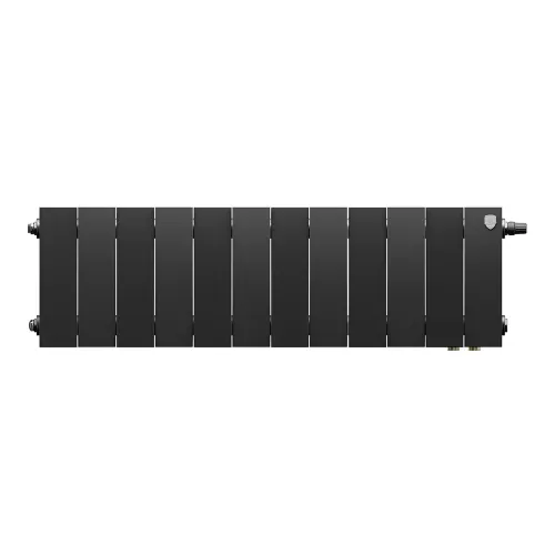 Радиатор отопления биметаллический Royal Thermo PianoForte 200 Чёрный VR80- 12 секц., RTPBVR803020012