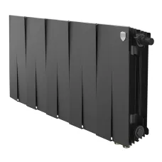 Радиатор отопления биметаллический Royal Thermo PianoForte 300 Чёрный VR80 - 10 секц., RTPBVR803030010
