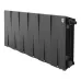 Радиатор отопления биметаллический Royal Thermo PianoForte 300 Чёрный VR80 - 12 секц., RTPBVR803030012
