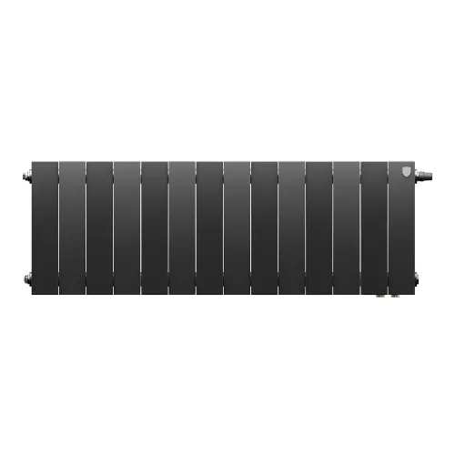 Радиатор отопления биметаллический Royal Thermo PianoForte 300 Чёрный VR80 - 14 секц., RTPBVR803030014