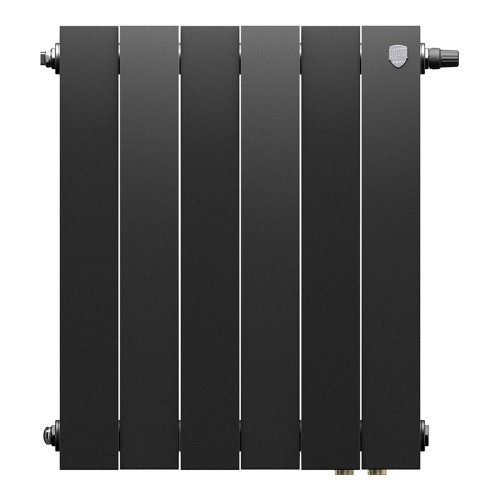 Радиатор отопления биметаллический Royal Thermo PianoForte 500 Чёрный VR80 - 6 секц., RTPBVR803050006