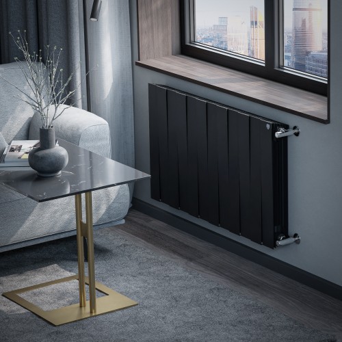 Радиатор отопления Royal Thermo PianoForte 500 Noir Sable - 12 секц., RTPNNS50012