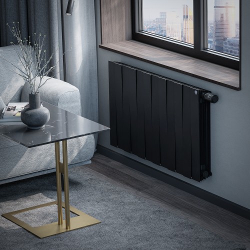 Радиатор отопления Royal Thermo PianoForte 500 Noir Sable VDR80 - 12 секц., RTPNNSVDR8050012