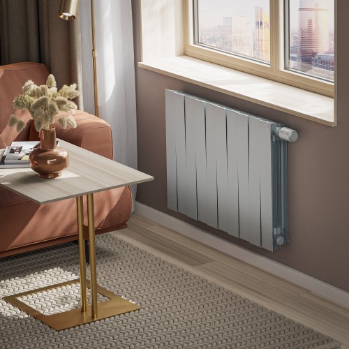 Радиатор отопления Royal Thermo PianoForte 500 Silver Satin VDR80 - 10 секц., RTPNSSVDR8050010