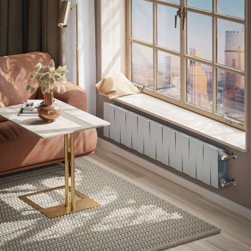 Радиатор отопления биметаллический Royal Thermo PianoForte 200 Серебристый - 18 секц., RTPS3020018