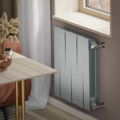 Радиатор отопления биметаллический Royal Thermo PianoForte 500 Серебристый - 6 секц., RTPS3050006