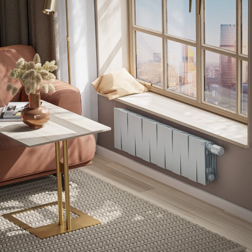 Радиатор отопления Royal Thermo PianoForte 200 /Silver Satin - 12 секц. VDR, RTPSSVDR20012