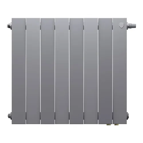 Радиатор отопления биметаллический Royal Thermo PianoForte 500 Серебристый VR80 - 8 секц., RTPSVR803050008