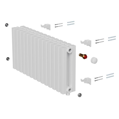 Дизайн-радиатор Royal Thermo Shift Q30 VC2030 - 32 секц. RAL9016, Q30-VC2030.32.9016