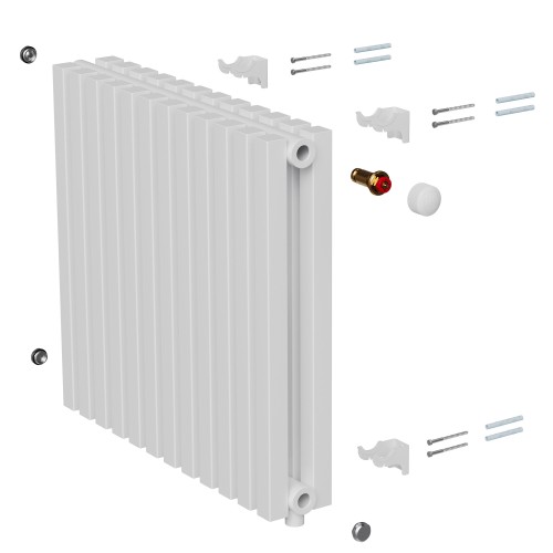 Дизайн-радиатор Royal Thermo Shift Q30 VC2050 - 24 секц. RAL9016, Q30-VC2050.24.9016