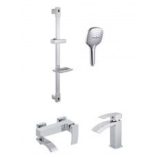 Набор для ванны 3 в 1 Grocenberg GB1007 Хром