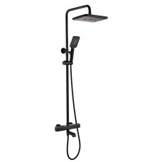 Душевая система с термостатом Grocenberg GB7005 Черный матовый